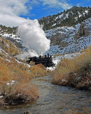 Winter steam in the high desert of Ely Nevada is a beautiful sight.

#nevada #winter #steamtrain #locomotive #landscape_capture #landscapephotography #nv #mountainlife #mountains #winterphotography #winter #awesome_earth #awesome_shots #awesometravel #travelphotography #beautifulplace #nevadaphotography