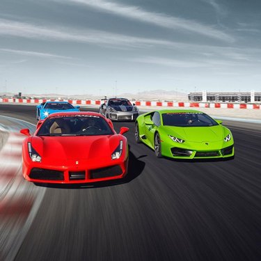 Supercars’ heaven is here in Las Vegas✨ at Exotics Racing🏁 Drive with us and join the world’s largest motorsports competition, the #michelintimetrialchallenge ⏱ what is your best lap time on our racetrack? 
#exoticsracing #exoticsracinglasvegas #lasvegas #racetrack #supercars #ferrari  #lamborghini #porsche #vegas #vegasstrip #carsandcoffee #carsoftheday #carswithoutlimit #michelintimetrialchallenge