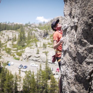 Rock climbing is one of the best natural arm workouts around. Swipe right to reveal North Lake Tahoe’s Alpine Challenge #4: Rock climb at Donner Summit. Whether you’re currently in North Lake Tahoe, or on your way for spartan World Championship, find a mountain near you and work those biceps! #NLTAlpineChallenge
.
**Mindful Moment**—Courage & Strength: Channel your inner mountain warrior and toss all your hesitations to the side as you scale up the summit. Put all your courage into each hold, and relish in the thrill and sense of achievement as you reach the top.