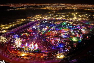 The Electric Sky lights our way HOME!🌟🌈 #EDCLV2021