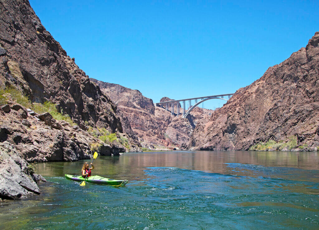 kayaking on the black canyon water trail