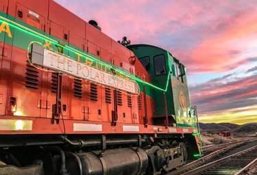 All aboard the Polar Express! It's time for those matching jammies, hot chocolate and a trip to the North Pole to meet Santa! Every Friday, Saturday & Sunday through Christmas Eve. Tix at vtrailway.com #visitcarsoncity #polarexpress #christmas #train #santa #nevada