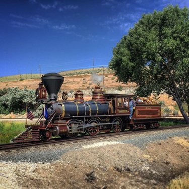 The Glenbrook - a wood burning, 2-6-0, 36” narrow gauge steam locomotive built for the Carson and Tahoe Lumber and Fluming Company and then served on the Nevada County Narrow Gauge Railroad. 
🚂Baldwin Locomotive Works| 1875
📷July| 2017