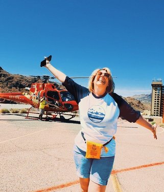 That Friday Feeling before a long weekend ⠀
⠀
Pic taken last month after my first helicopter ride, courtesy Papillon Grand Canyon Tours. ⠀
⠀
⠀
Looking for ideas for a 3-Day Itinerary Guide to adventure & luxury in the Las Vegas area but without the usual gambling, etc? Check out the link in the bio to my new content showing a different side of the “new” Vegas. ⠀
⠀
#WhereGalsWander⠀
#MoreToLife⠀
⠀
⠀
#lasvegas #adventure #mappinners ⠀
#helicoptertours #vegasbaby⠀
#journeysofgirls⠀
#girlpowertravel #instatravel⠀
#girlsborntravel #chooseadventure⠀
#pinktrotters #friyay⠀
#adventureraised #fridayfeeling⠀
#ourplanetdaily #roamingwomen #darlingescapes⠀
#girlswhotravel #fearless ⠀
#travellife #memorialdayweekend⠀
#globetrotters #weekendgetaway #sheisnotlost⠀
#traveltheworld #weekendvibes