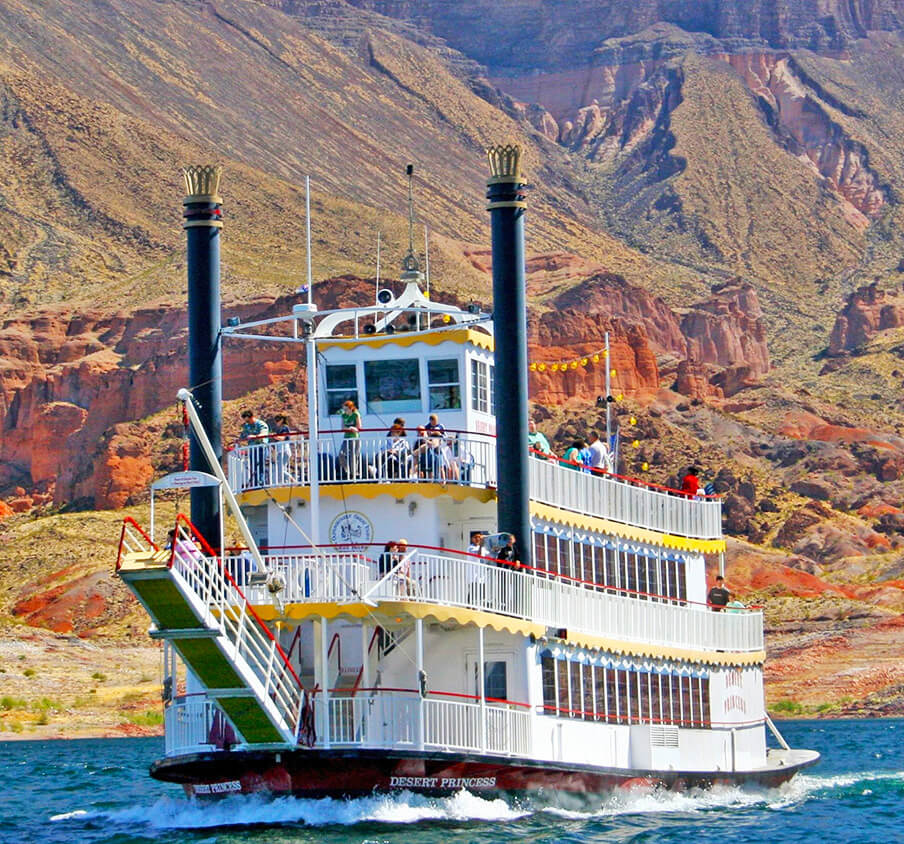 paddle boat on lake mead