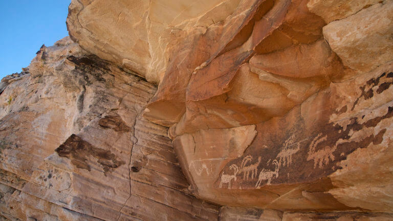 ancient rock art in Gold Butte