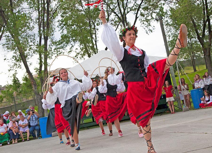 people dancing at elko national basque festival
