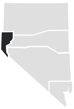 Northwest Nevada on a map